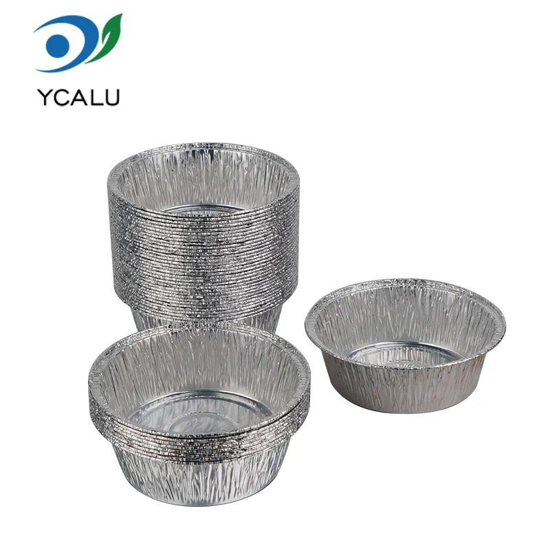 Round small baking Silver Aluminum Foil Containers