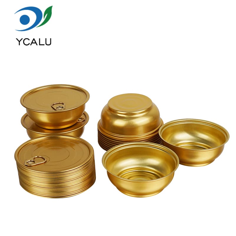 200ml Round Golden Aluminum Foil Bowl