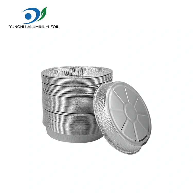 7 Inch Wrinkled Pizza Pan Silver Aluminum Foil Containers