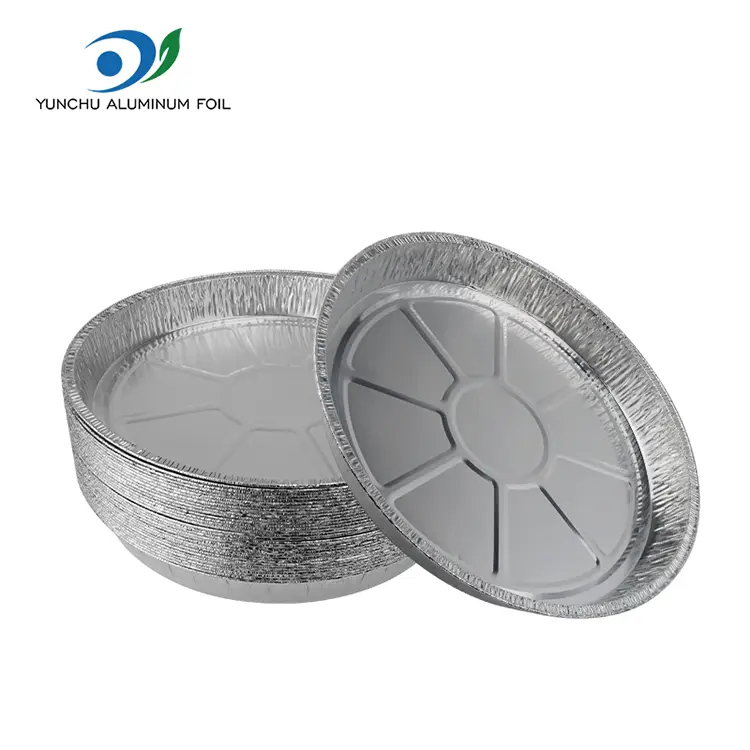 Circular dining Silver Aluminum Foil Containers