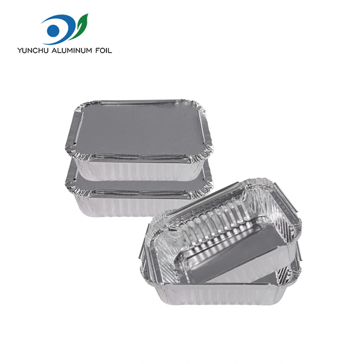 Disposable foil box barbecue Silver Aluminum Foil Containers
