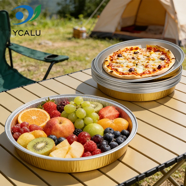 Disposable pizza pan baking Round Aluminum Foil Containers