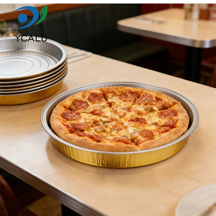 Disposable pizza pan baking Round Aluminum Foil Containers