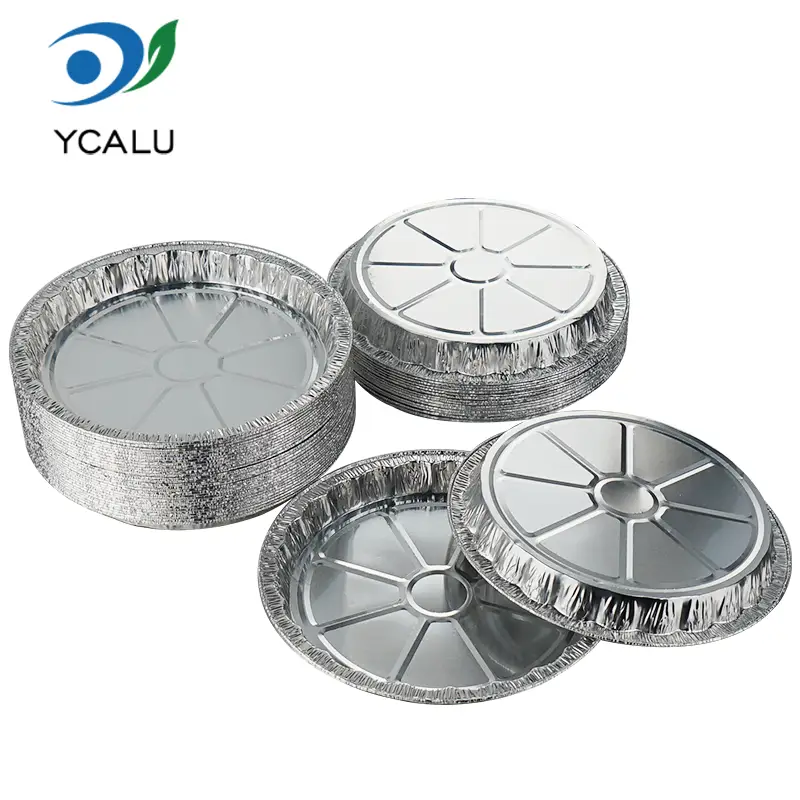 Disposable Pizza Pan Silver Aluminum Foil Containers
