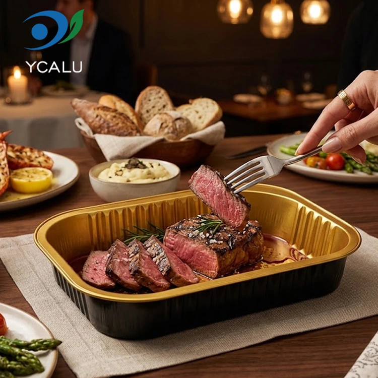 Disposable rectangular catering takeout Aluminum Foil Containers