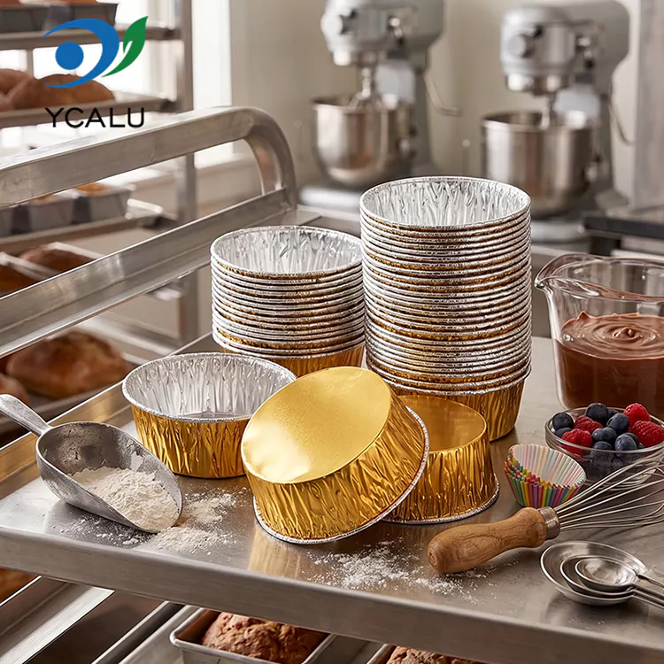 Disposable round baking tray Silver Aluminum Foil Food Containers Disposable round baking tray Silver Aluminum Foil Food Containers