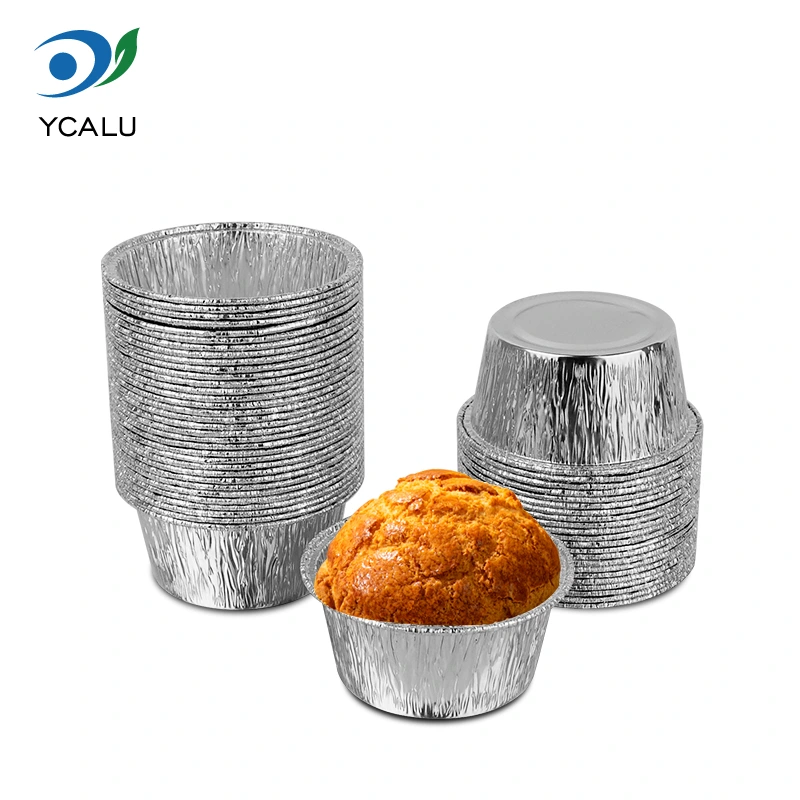 Disposable round cake tray Silver Aluminum Foil Containers
