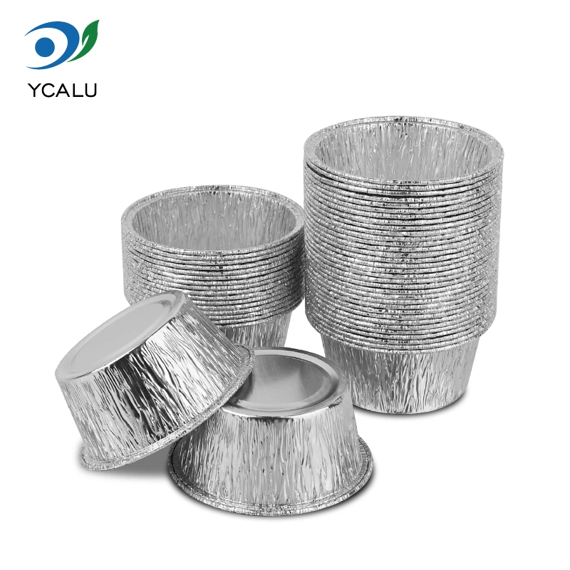 Disposable round cake tray Silver Aluminum Foil Containers