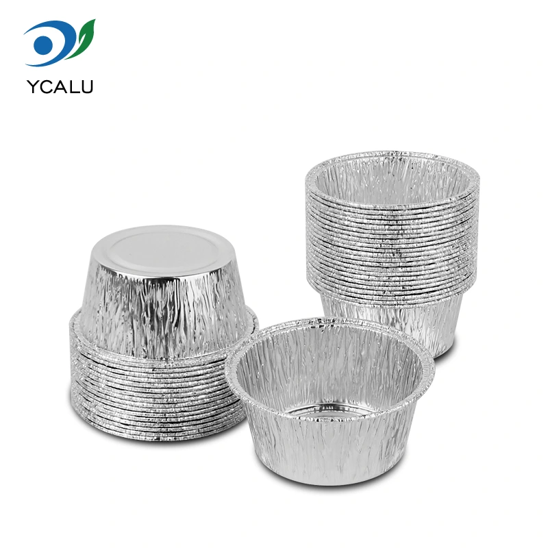 Disposable round cake tray Silver Aluminum Foil Containers