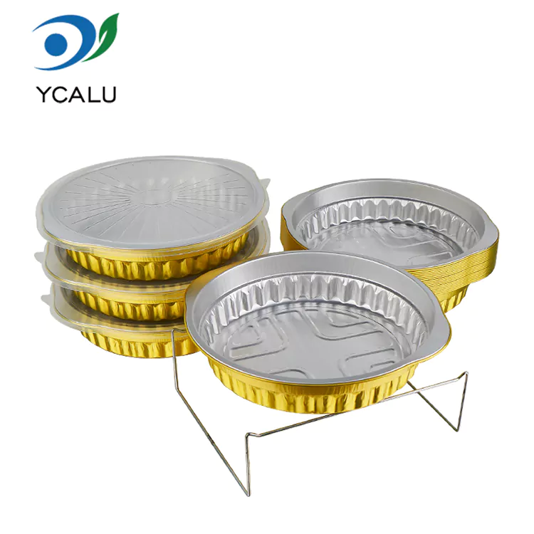 Disposable round catering takeaway Aluminum Foil Containers