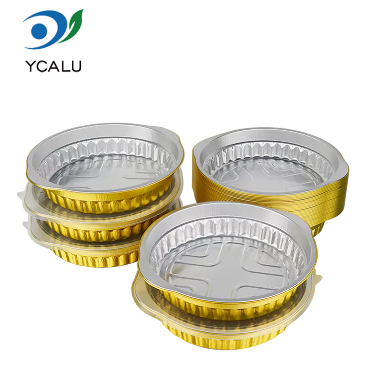 Disposable round catering takeaway Aluminum Foil Containers