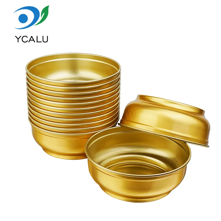 Disposable round large capacity gold bowl Aluminum Foil Containers
