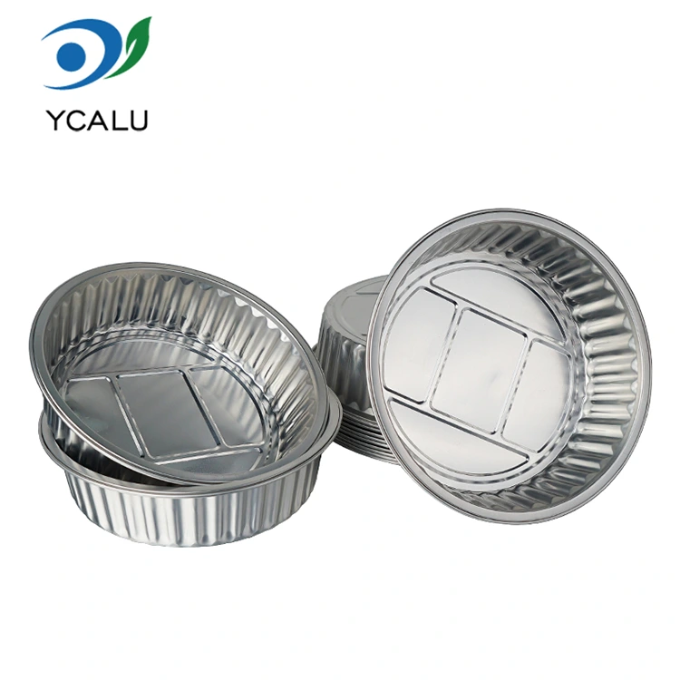Disposable round silver packaged catering Aluminum Foil Containers