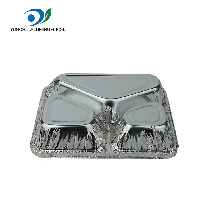 Disposable Silver Aluminum Foil Food Containers For Catering And Takeout