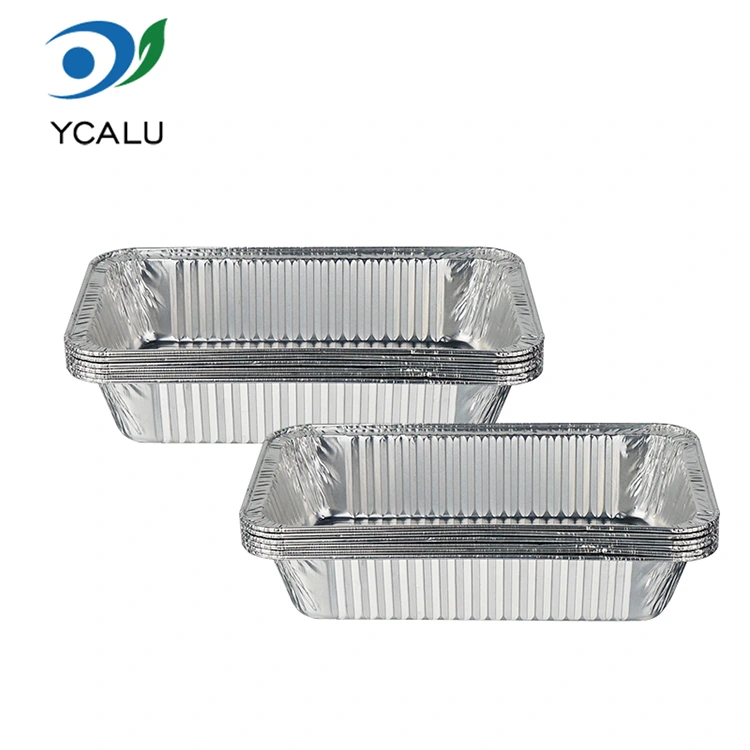 Disposable Silver Oven Grill Air Fryer Silver Aluminum Foil Food Containers