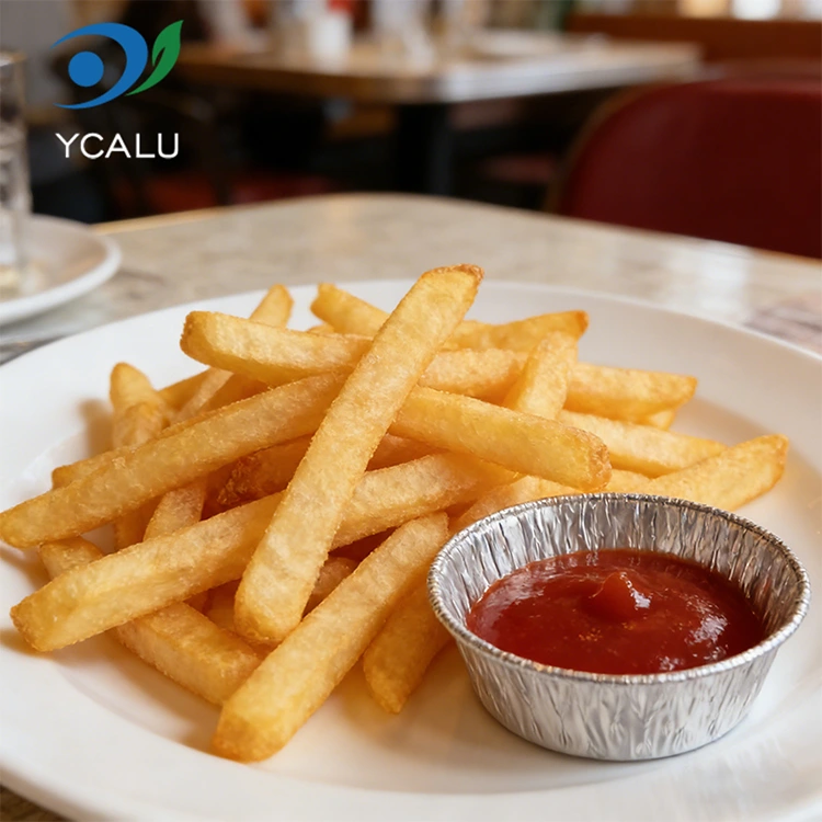 Disposable silver round dip air fryer Silver Aluminum Foil Food Containers