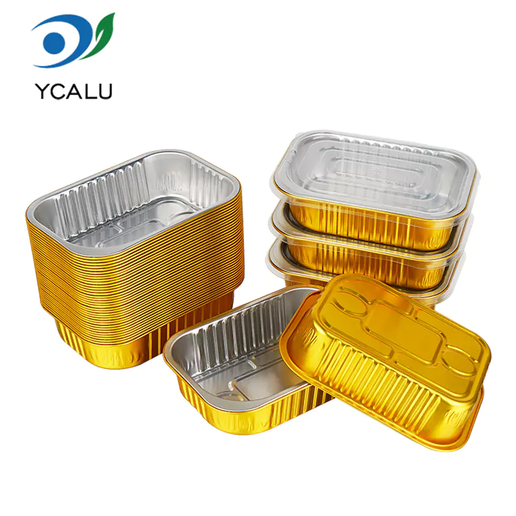 Disposable square catering takeaway Aluminum Foil Containers Disposable square catering takeaway Aluminum Foil Containers