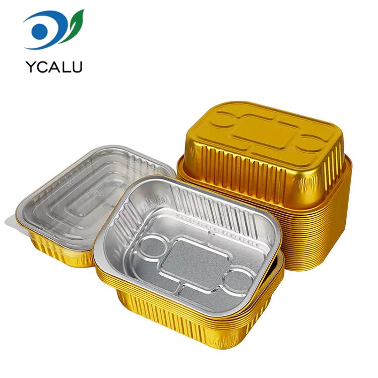 Disposable square catering takeaway Aluminum Foil Containers