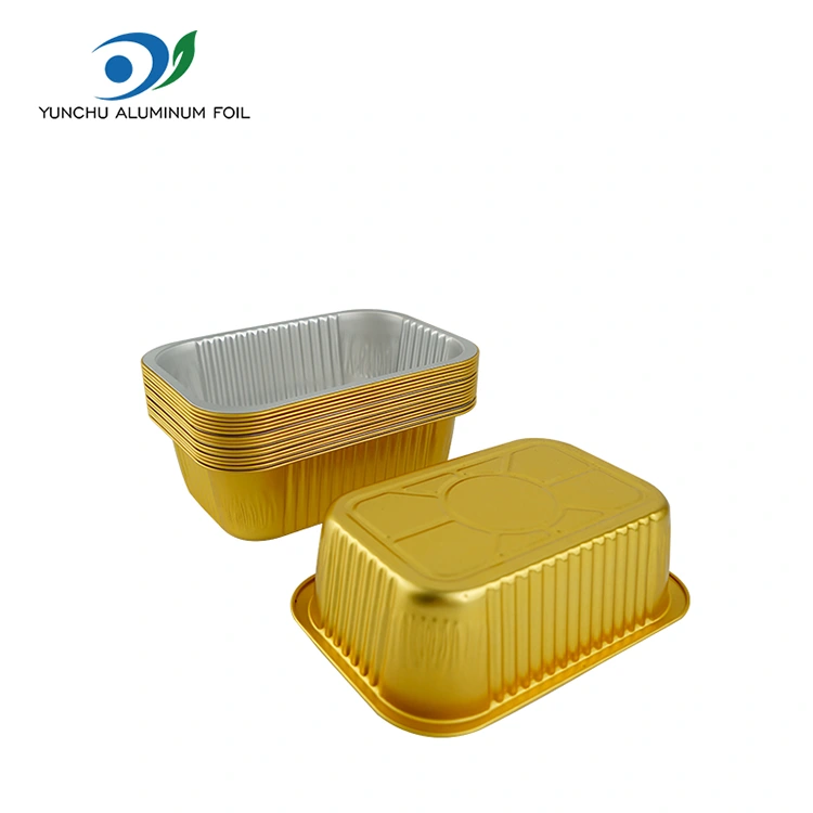 Disposable square seal gratin Aluminum Foil Containers