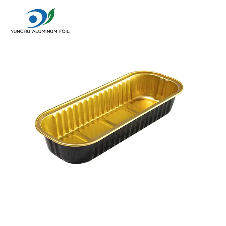 Food Delivery Aluminum Foil Containers Rectangular Shape