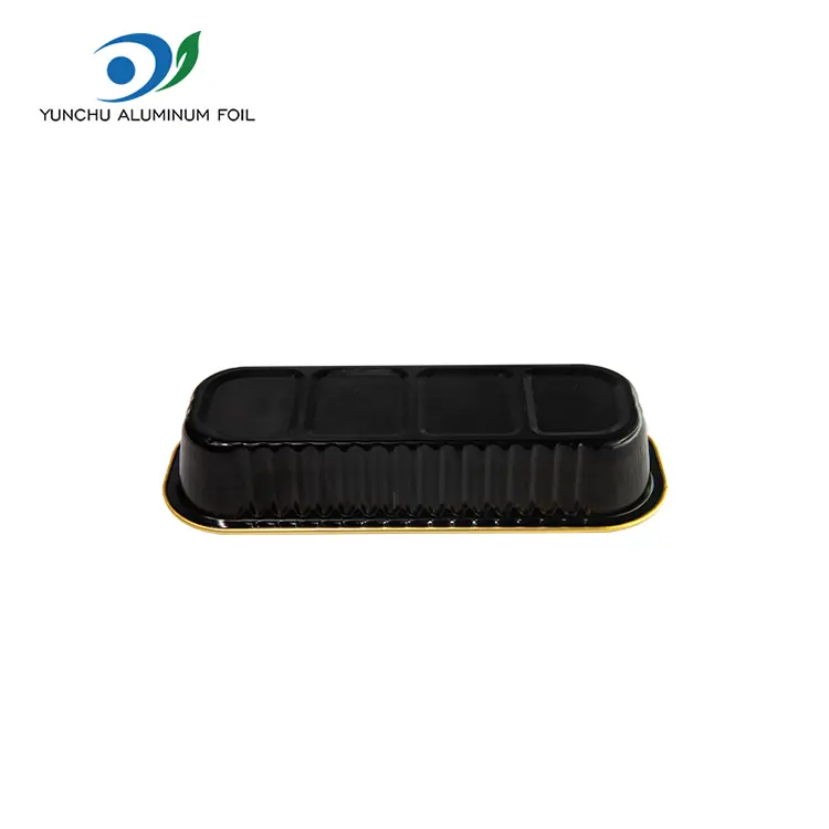 Food Delivery Aluminum Foil Containers Rectangular Shape