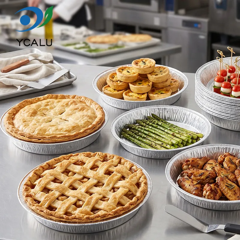Disposable Silver Aluminum Foil Containers for Baking