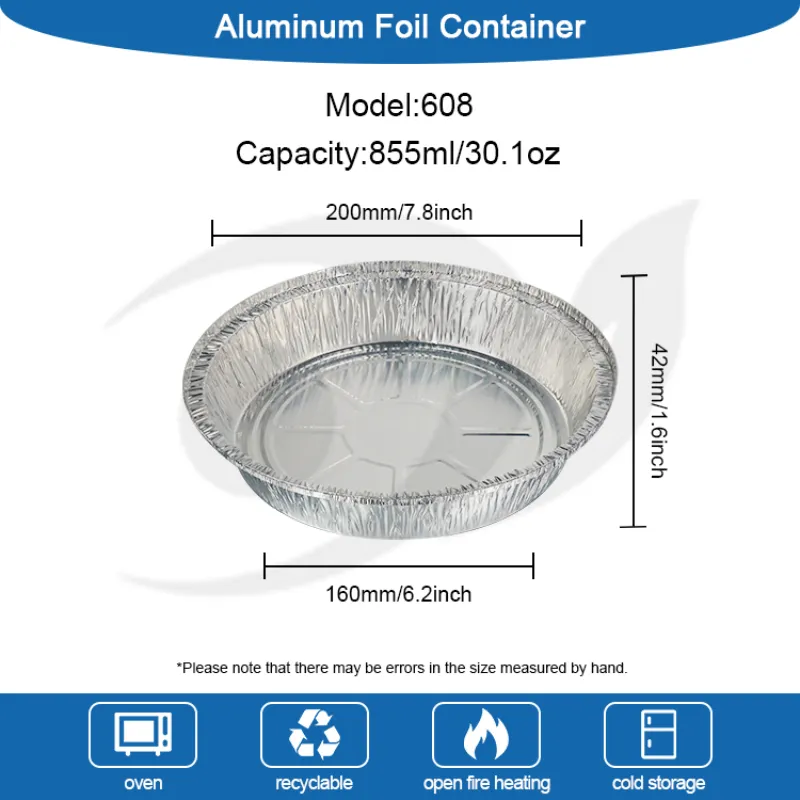 Air Fryer Food Silver Aluminum Foil Containers
