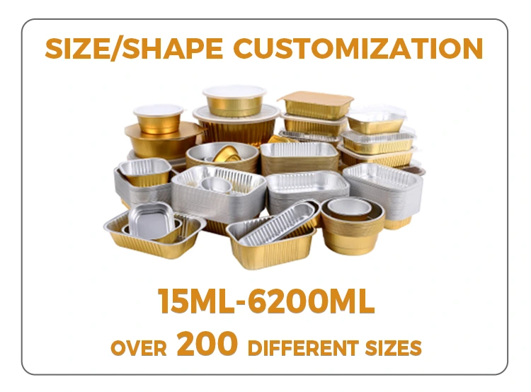 Disposable Baking catering Rectangular Aluminum Foil Containers