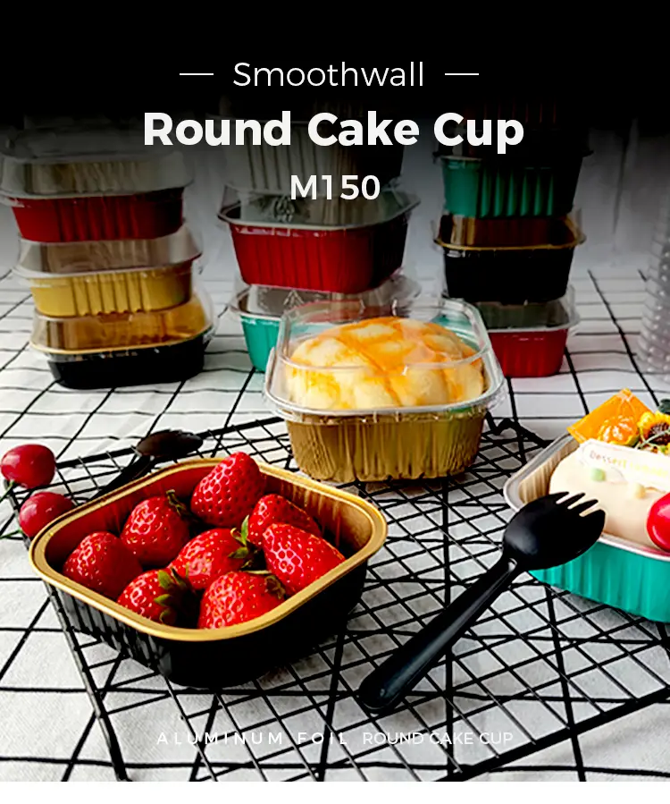 Round Baking Smoothwall Aluminum Foil Containers