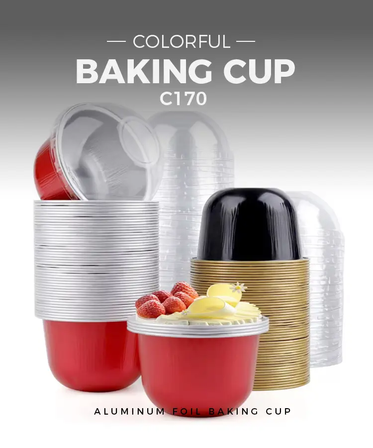 Round Baking Smoothwall Aluminum Foil Containers