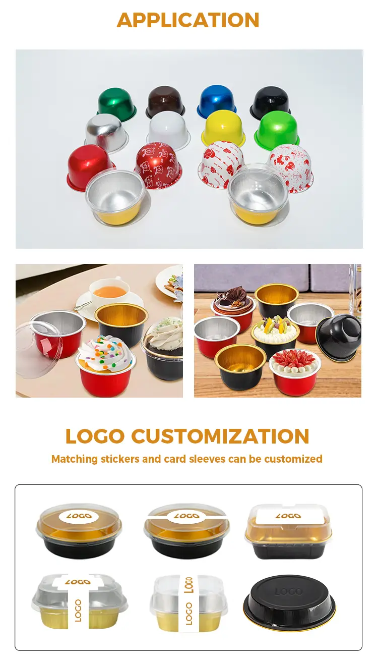 Round Baking Smoothwall Aluminum Foil Containers