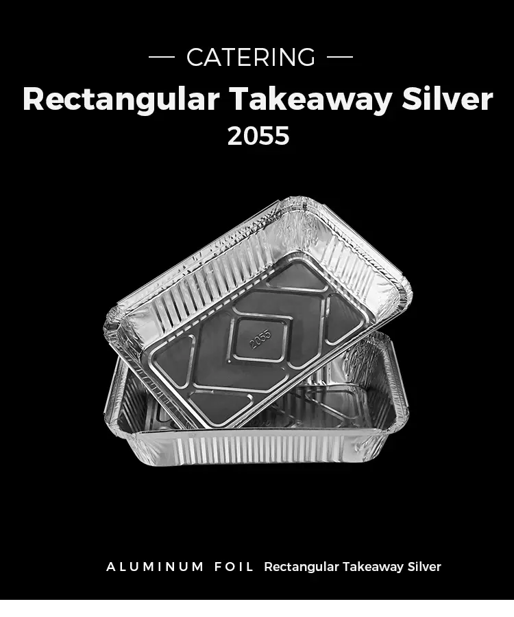 Round Silver Aluminum Foil Containers for Air Fryer