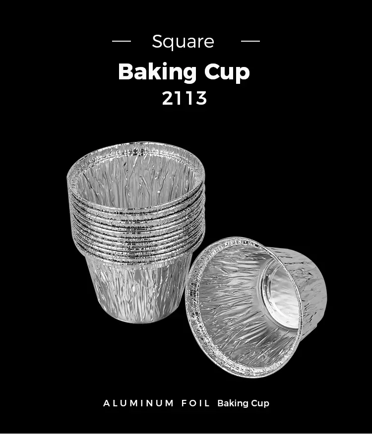  Cake Mould Round Air Fryer Silver Aluminum Foil Containers for Air Fryer