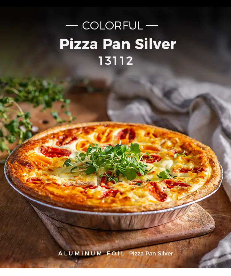 10-12 Inches Pizza Pan Silver Aluminum Foil Containers