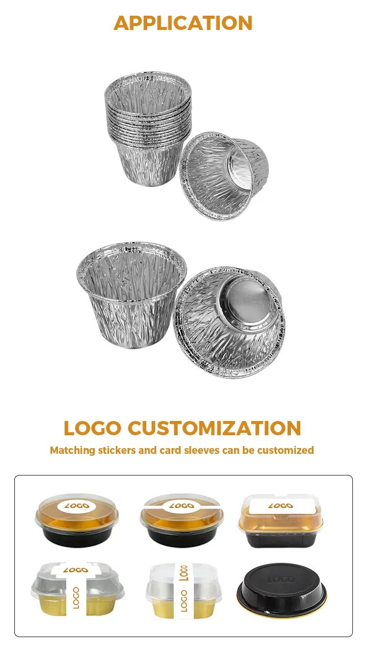  Cake Mould Round Air Fryer Silver Aluminum Foil Containers for Air Fryer