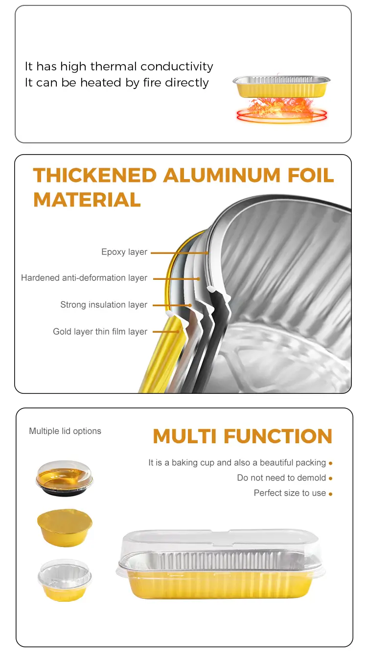 Rectangular Smoothwall Aluminum Foil Containers