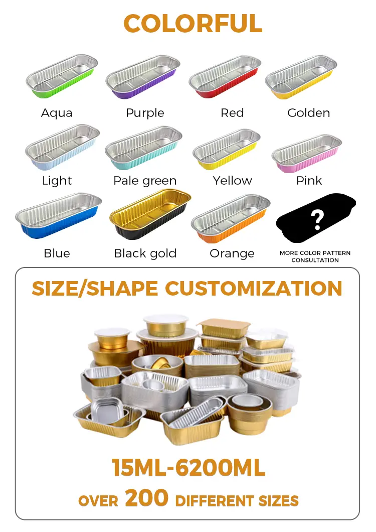 Rectangular Smoothwall Aluminum Foil Containers
