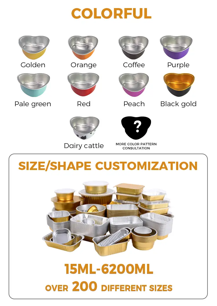 Special-Shaped Heat-Sealed Smoothwall Aluminum Foil Containers