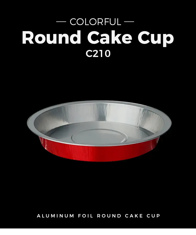 Round Heat-Sealed Smoothwall Aluminum Foil Containers