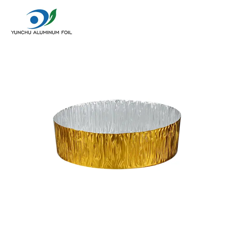 Small Round Silver Aluminum Foil Food Containers