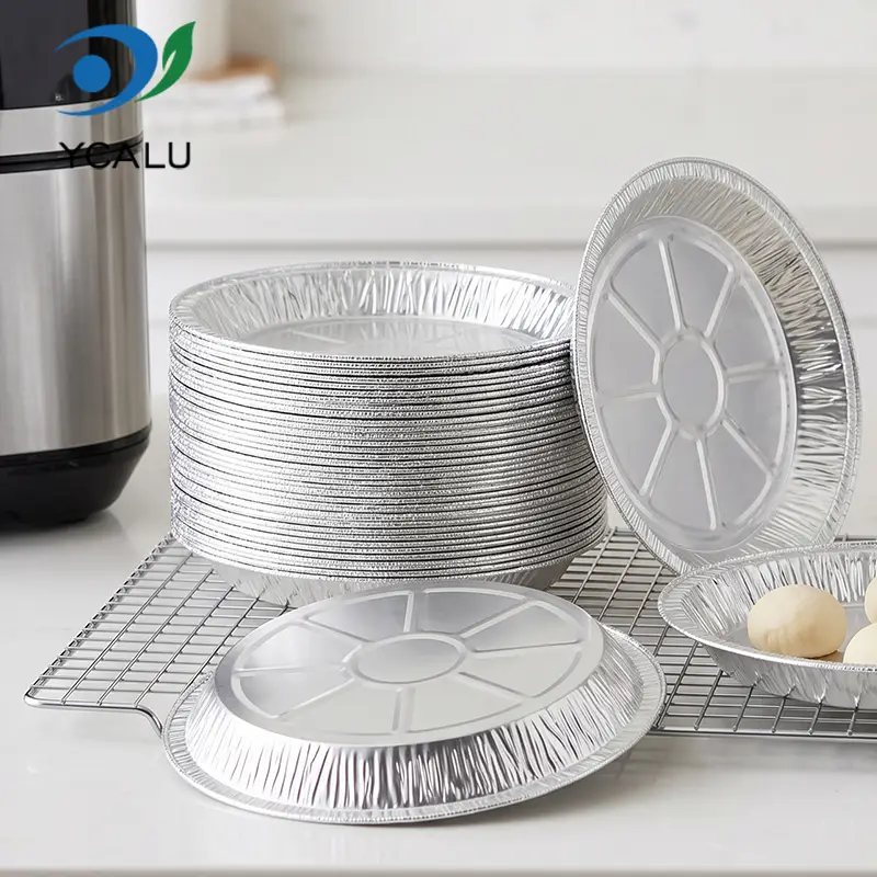 Eco-Friendly Air Fryer Oven Silver Aluminum Foil Food Container application2