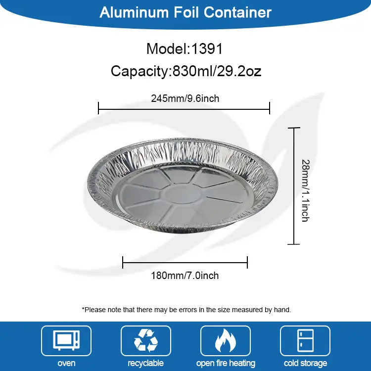Eco-Friendly Air Fryer Oven Silver Aluminum Foil Food Container