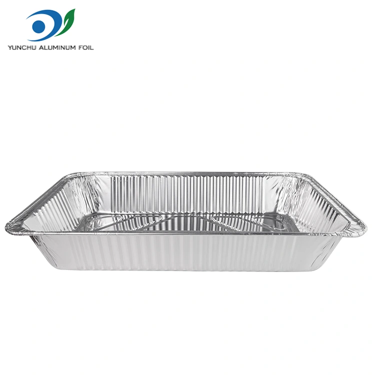 Large capacity outdoor baking tray Silver Aluminum Foil Containers