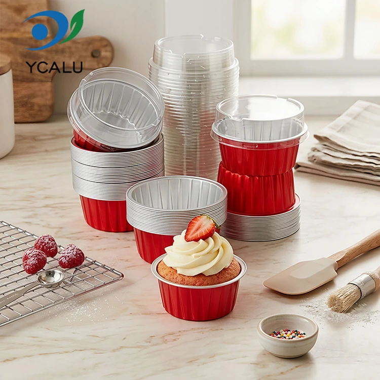 One-time baked colorful cupcakes Smoothwall Aluminum Foil Containers One-time baked colorful cupcakes Smoothwall Aluminum Foil Containers