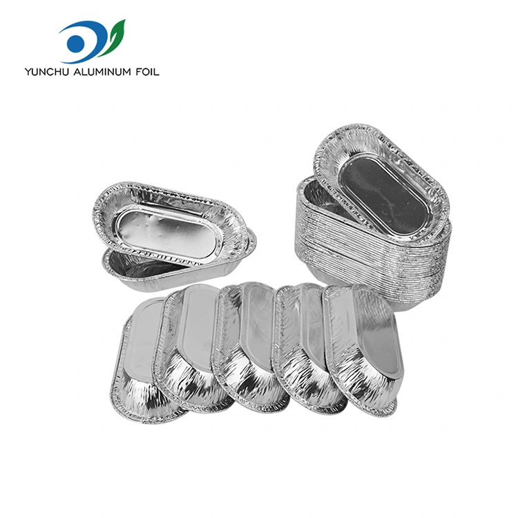 Oval roast Silver Aluminum Foil Food Container