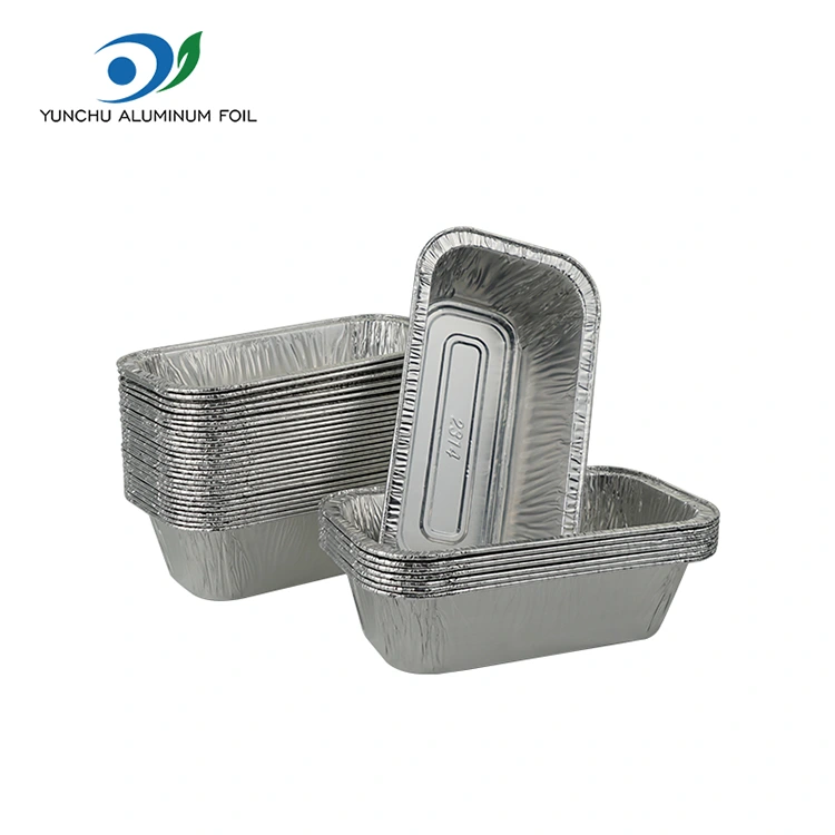Rectangular air fryer baking Silver Aluminum Foil Containers