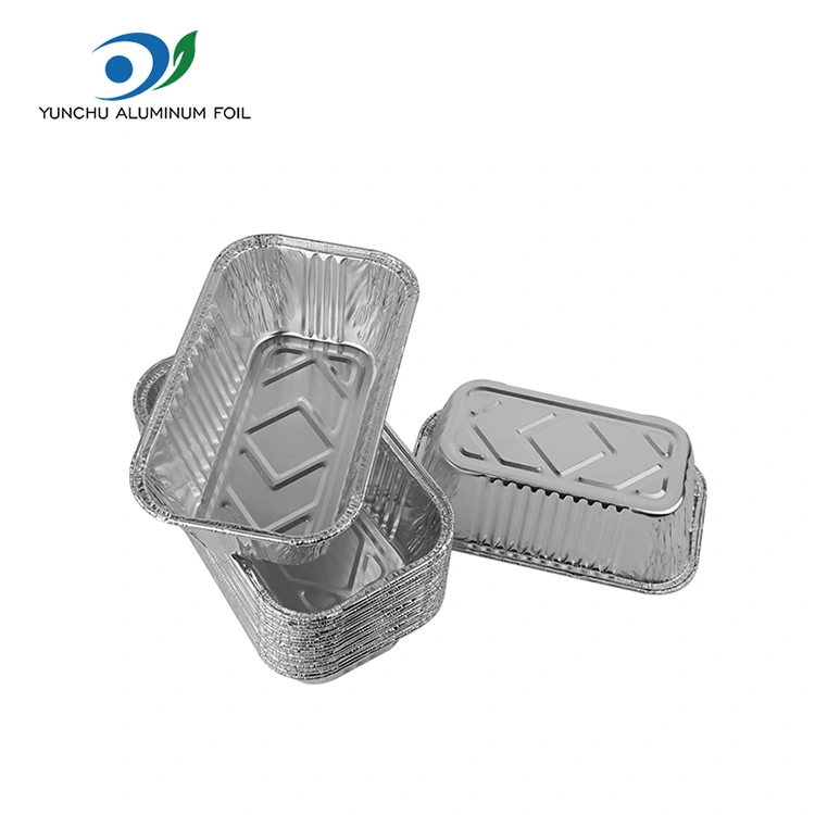 Rectangular air fryer grill Silver Aluminum Foil Containers