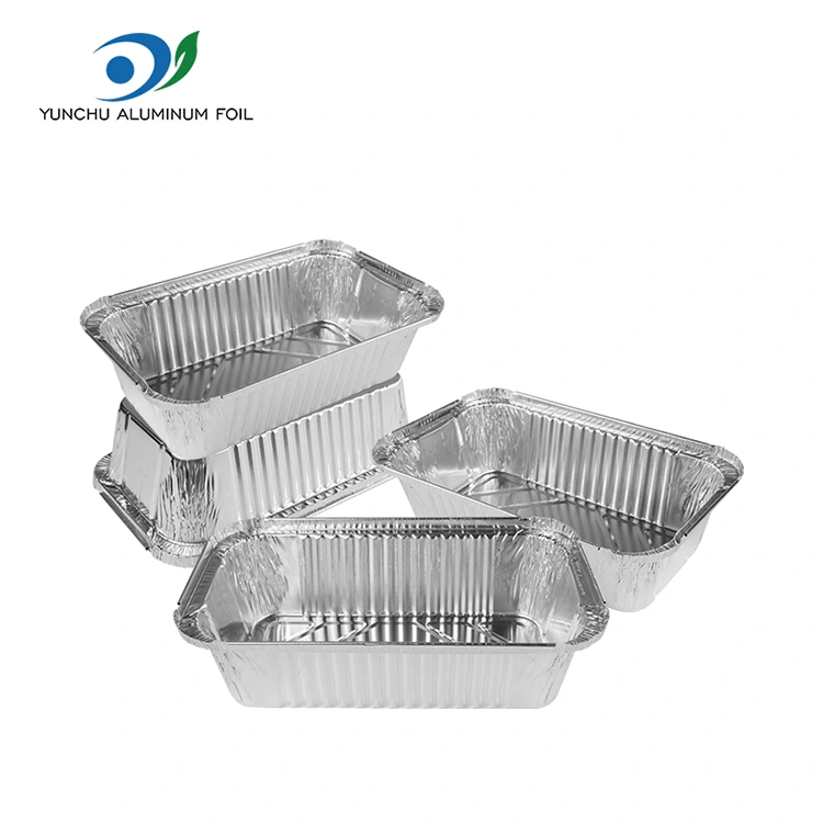 Rectangular air fryer packing Silver Aluminum Foil Containers