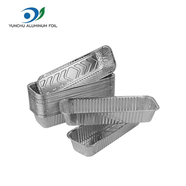 Rectangular baking barbecue Silver Aluminum Foil Containers