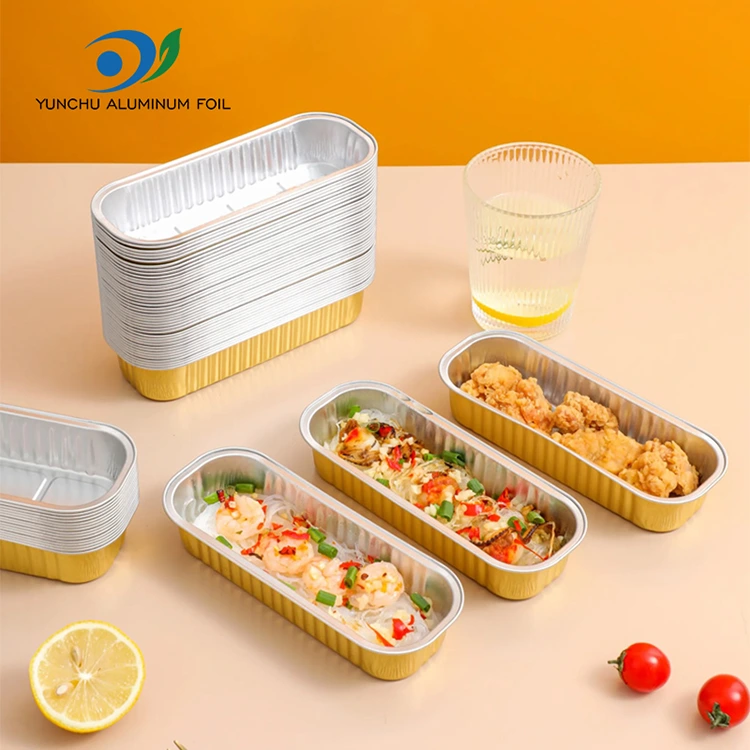 Rectangular baking cake Smoothwall Aluminum Foil Containers